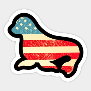 American Flag Seal Sticker